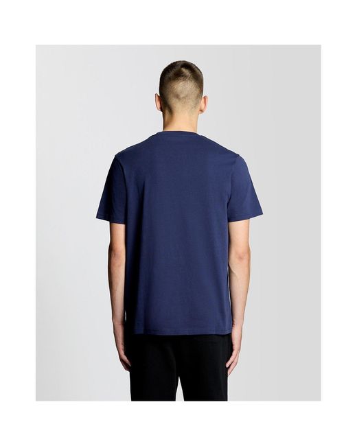 Lyle & Scott Blue Lyle & Scott Small Eagle T-Shirt for men