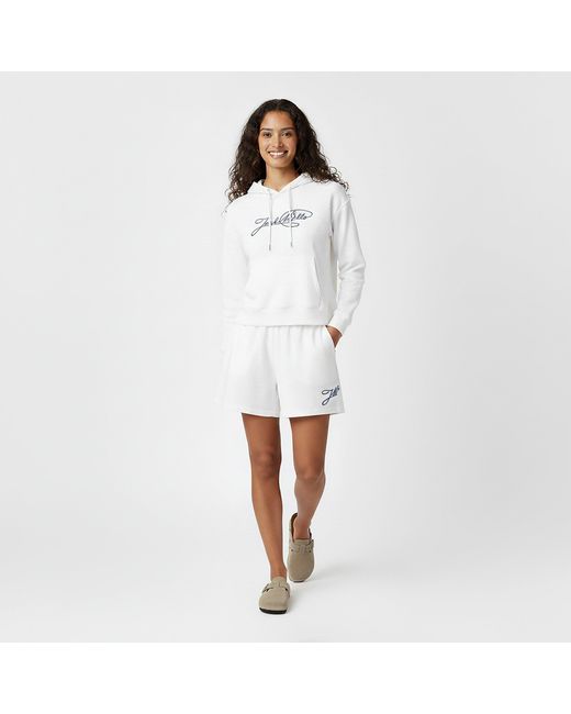 Jack Wills White Fleece Jogger Shorts