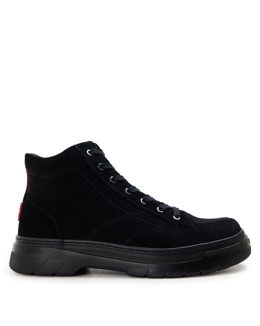 HUGO Black Urian Derb Casual Low-Top Trainers for men