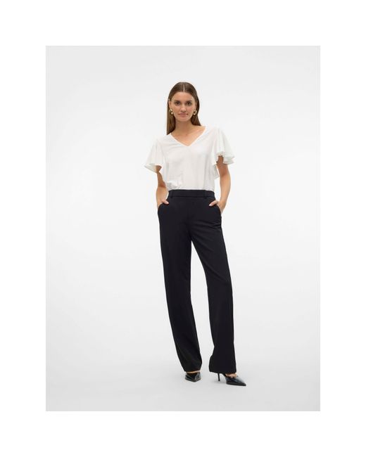 Vero Moda Black Straight Tailored Trousers