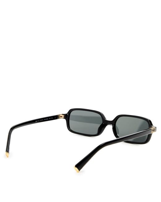Miu Miu Brown Rectangle Sunglasses
