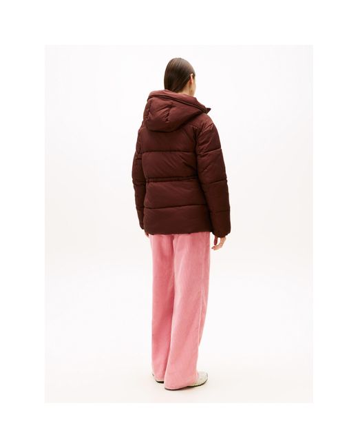 Tommy Hilfiger Purple Short Padded Puffer Jacket