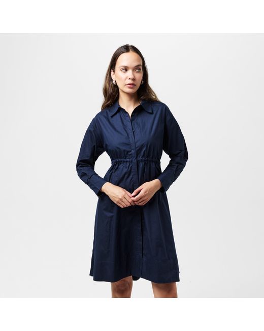 French Connection Blue Rhodes Shirt Dress