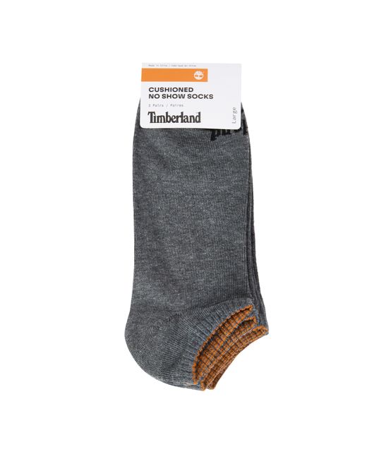 Timberland Gray 3P Core No Show Invisible Socks