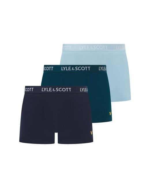 Lyle & Scott Blue Lyle Barclay 3Pk for men