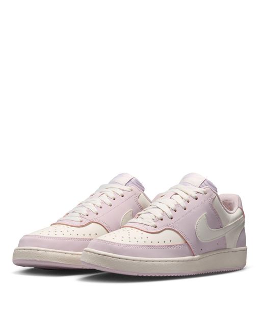 Nike Pink Court Vision Low Next Nature Trainers