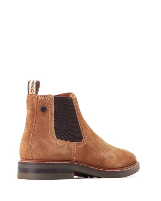 Base London Brown Portland Chelsea Boot for men