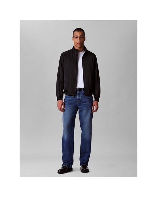 Calvin Klein Black Padded Harrington Jacket for men