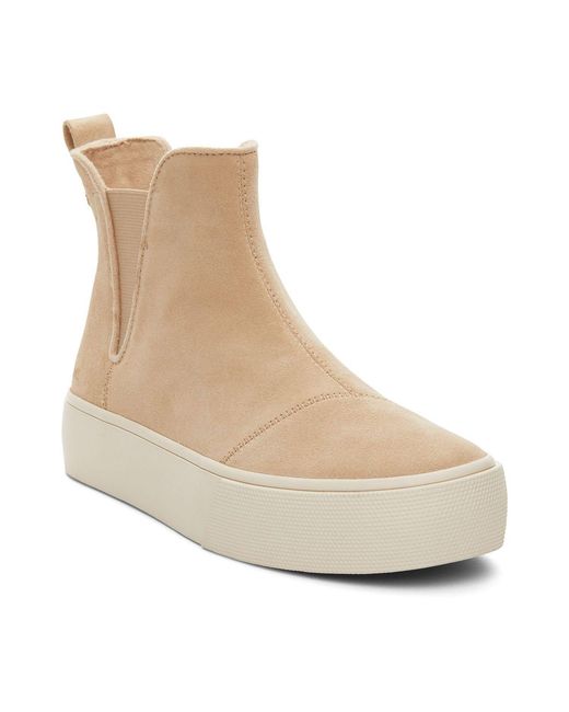 TOMS Natural Fenix Platform Chelsea Boots