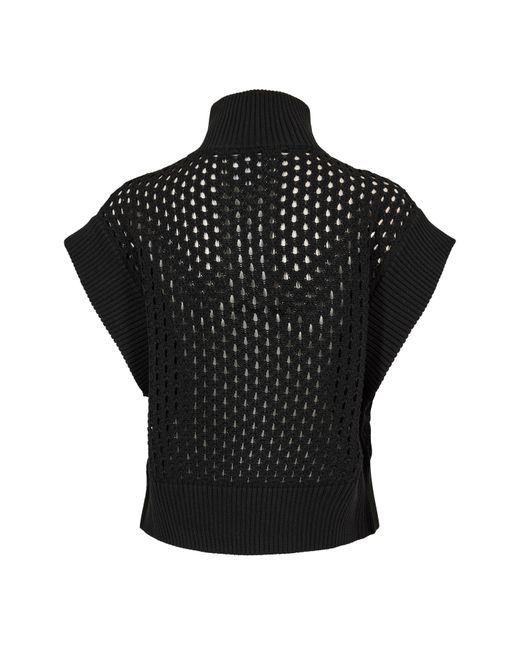 Varley Black Knitted Top