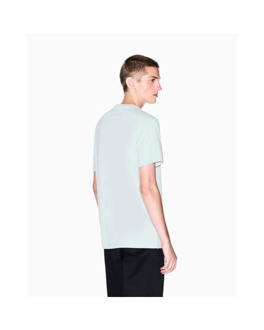 ARMANI EXCHANGE White Logo T-Shirt for men