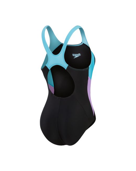 Speedo Black Colourblock Splice Muscleback