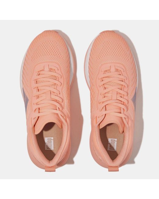 Fitflop Pink Ff Runner Mesh Trainers