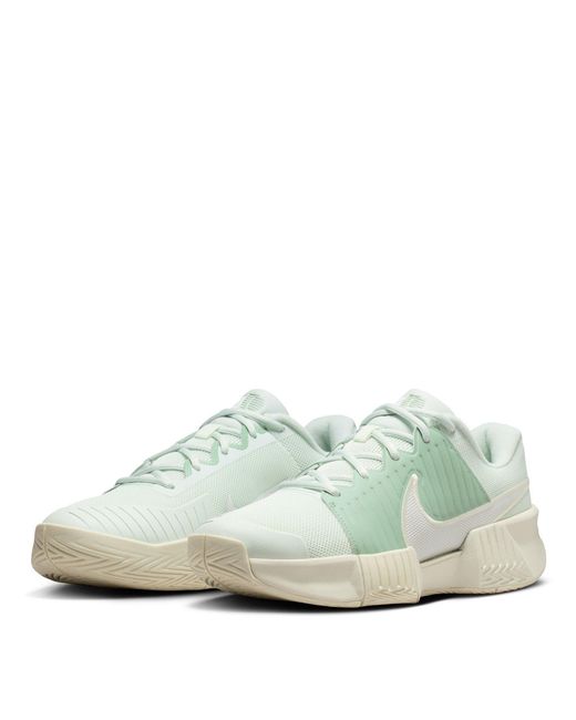 Nike Green Gp Challenge Pro Hard Court Tennis Shoes
