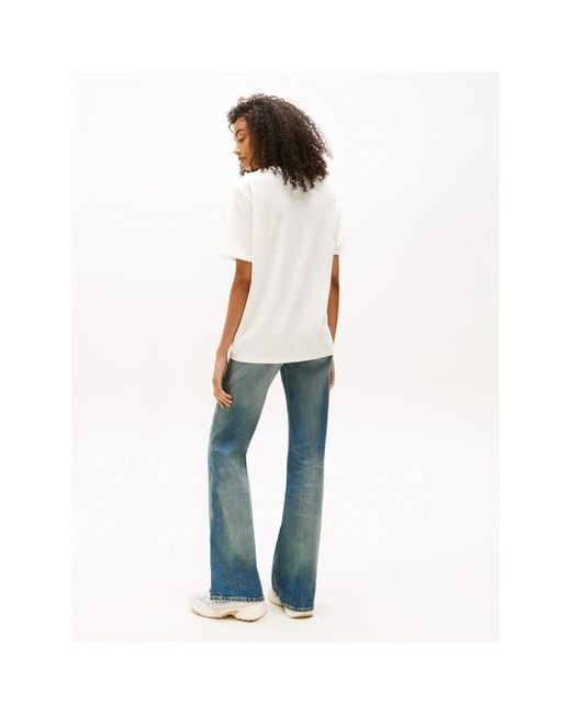 Tommy Hilfiger White Tj Strawbs Regular Fit T-Shirt