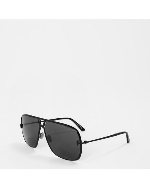 Tom Ford Gray Navigator Aviator Sunglasses for men