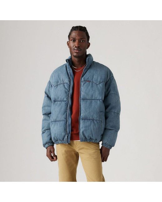 Levi's Blue Levi's Super Puffer Jacket Slightly S for men