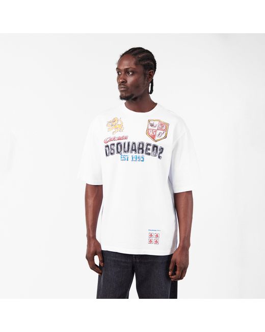 DSquared² White Oversized T-Shirt for men
