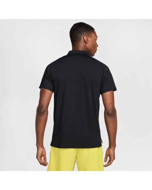 Nike Black Advantage Tennis Polo Shirt for men