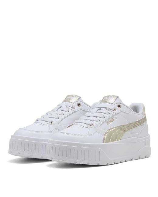 PUMA White Karmen Ii Low-Top Trainers