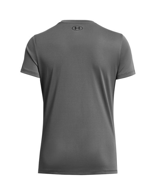 Under Armour Gray Tech Solid Short Sleeve Performance Gym Top