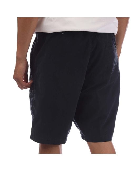 Timberland Blue Garment Dye Poplin Shorts for men