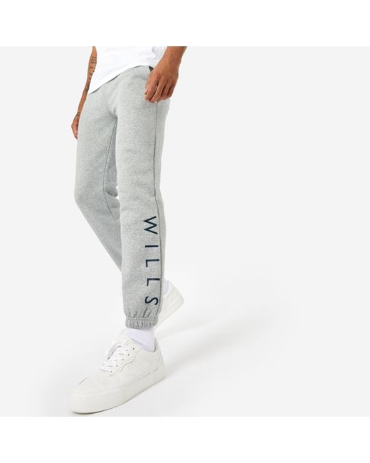 Jack Wills Gray Gosworth Wills Logo Joggers for men