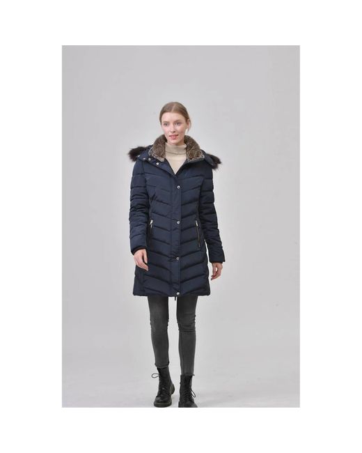 Harvey and Jones Blue Puffer Jacket