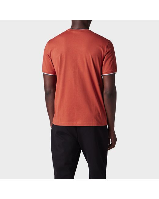 Paul Smith Orange Logo Patch T-Shirt for men