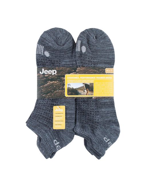 Jeep Blue 6 Pack Trainer Socks for men