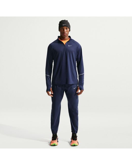 Nike Blue Long Sleeve Performance Running Top for men