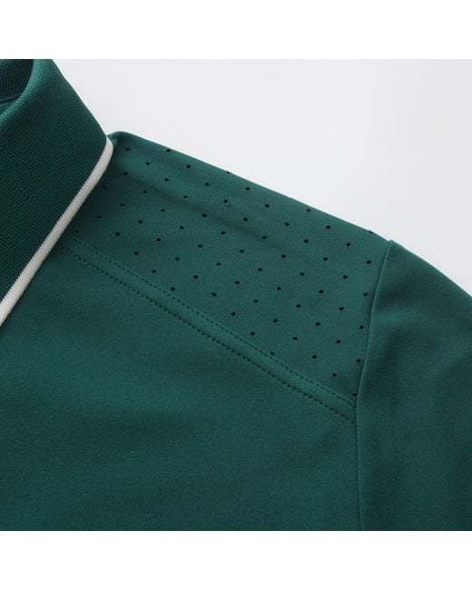 Slazenger 1881 Green Tennis Short Sleeve Performance Polo Shirt for men