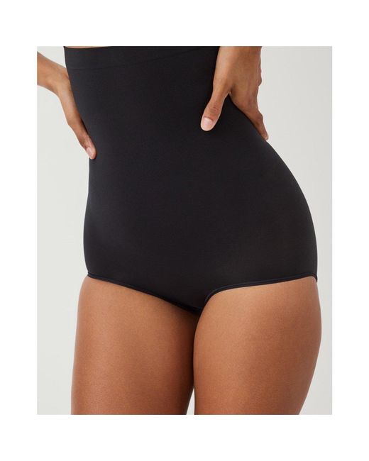 Spanx Black Sculpt Seamless Power High-Waisted Brief