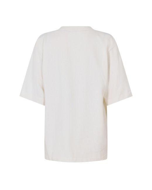 Boss White Short Sleeve T-Shirt With Logo Detail (Eregular)