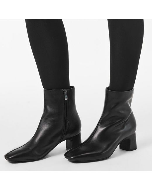 Clarks Black Fernie Zipped Ankle Heeled Boots