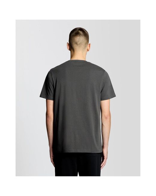 Lyle & Scott Gray Cotton Crew Neck T-Shirt for men