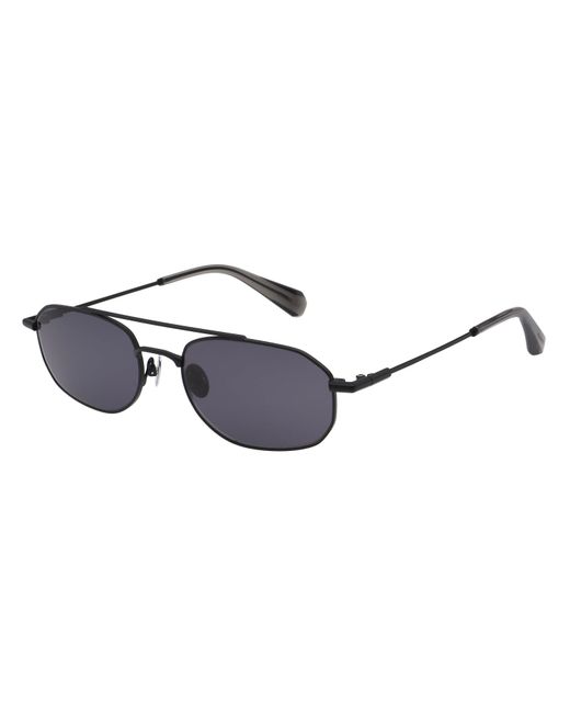 AllSaints Blue Oval Sunglasses