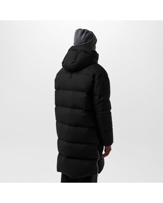 Moose Knuckles Black Everest Insulated Long Puffer Jacket for men