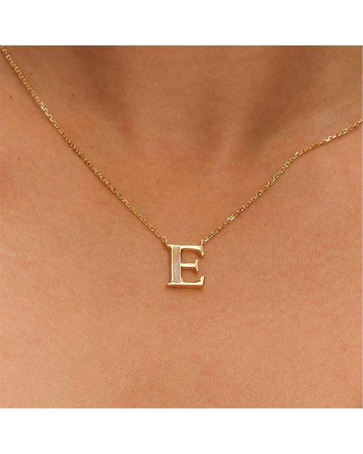 Inicio Metallic 14K Plated Pearl Initial Pendant