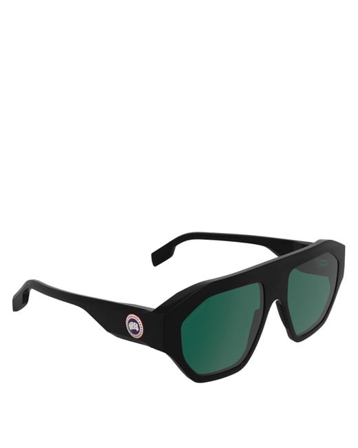 Canada Goose Green Tekapo Aviator Sunglasses for men
