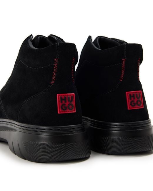 HUGO Black Urian Derb Casual Low-Top Trainers for men