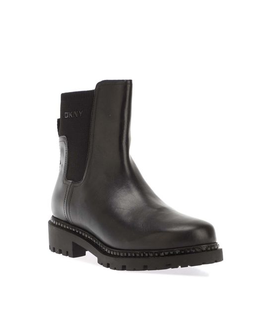 DKNY Black Roxanne Chelsea Boots Size 4