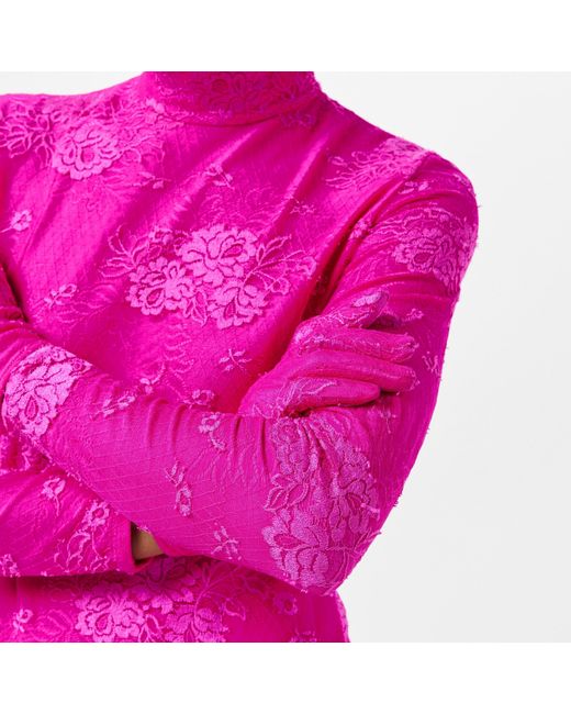 Balenciaga Pink Asymmetric Wrap Dress