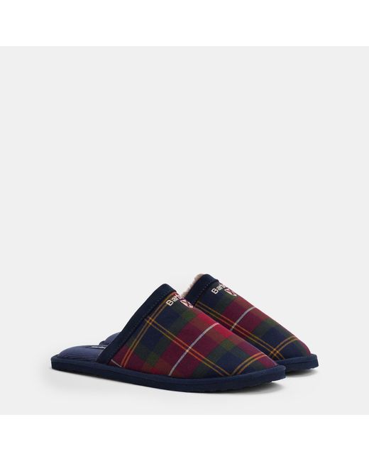 Barbour Blue Everitt Mule Slippers for men
