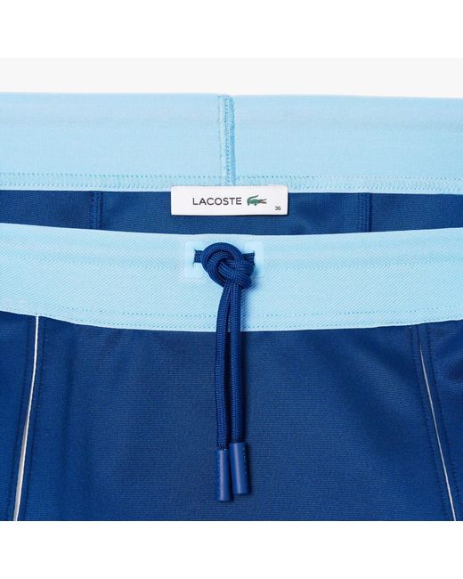 Lacoste Blue Adjustable Colour-Block Interlock Skirt