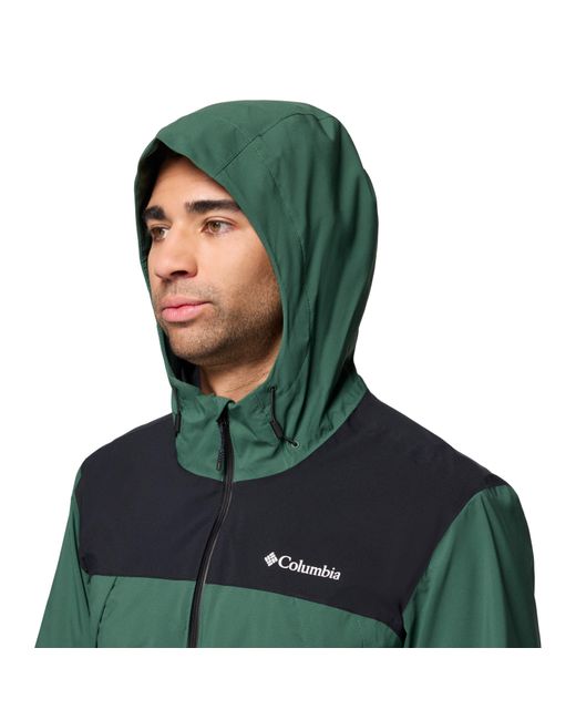 Columbia Green Boulder Falls Waterproof Jacket for men