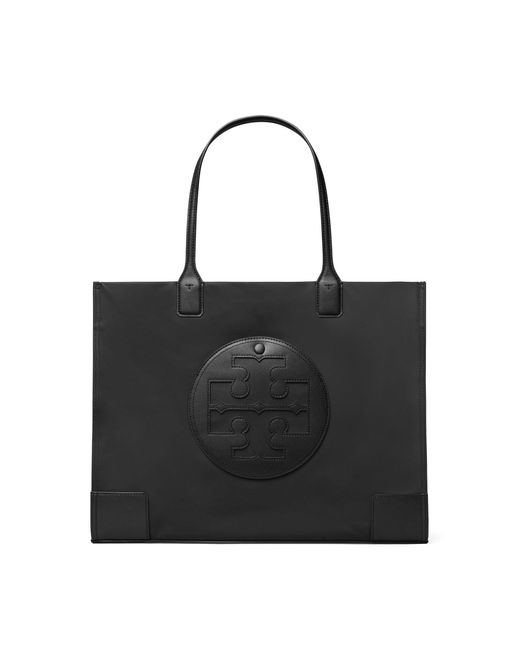 Tory Burch Black Large Ella Tote Bag