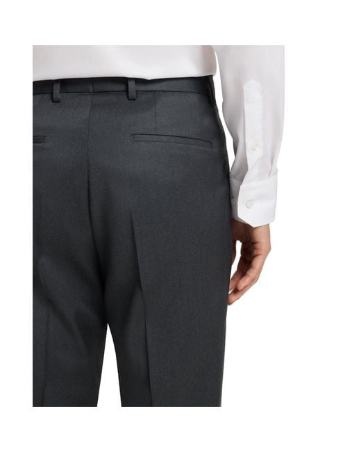Boss Gray H Lenon Straight Leg Trousers for men