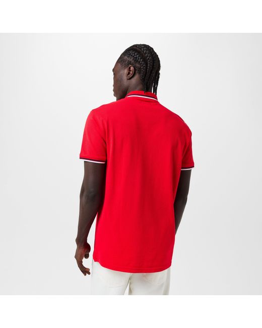 Aquascutum Red Logo Polo Shirt for men