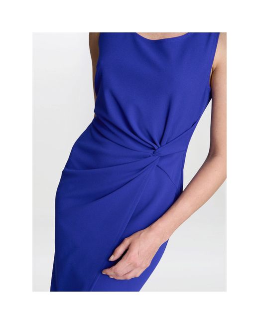 Gina Bacconi Blue Helena Wrap Dress